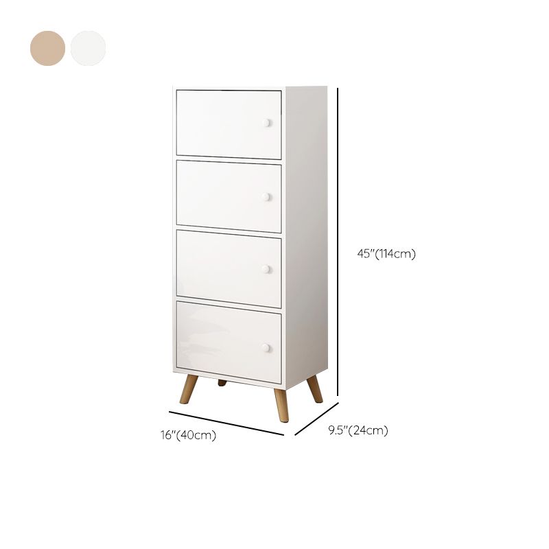 Modern Rectangle Storage Cabinet Wood Knobs Cabinet with Doors
