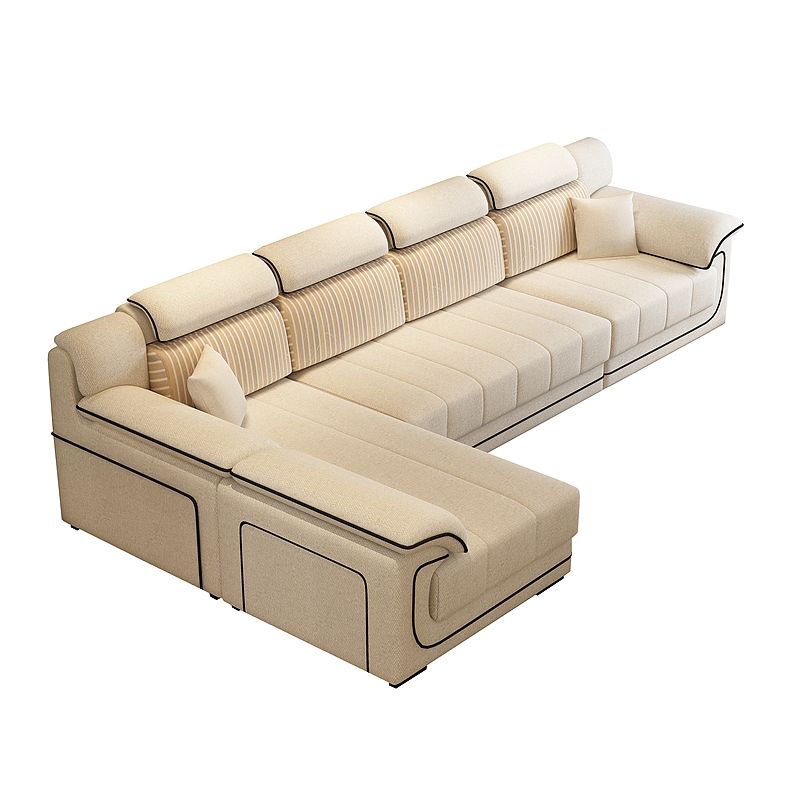 35.4"H Modern Style Pillow Top Arm Sofa& Chaise for Living Room