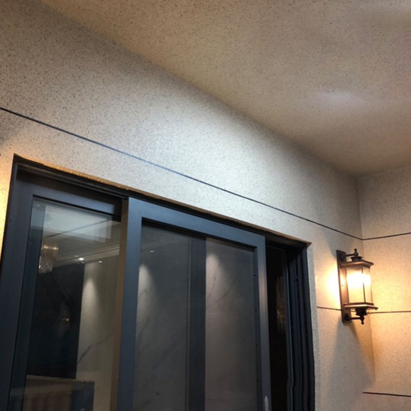 Simple Rectangler Wall Lamp Metal 1 Light Wall Light Fixture