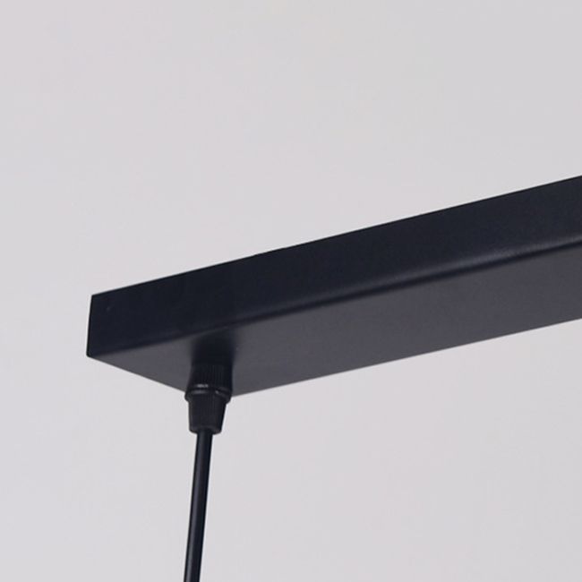 Lampe suspendue de macaron géométrique à pendentif unique nordique moderne avec ombre en fer