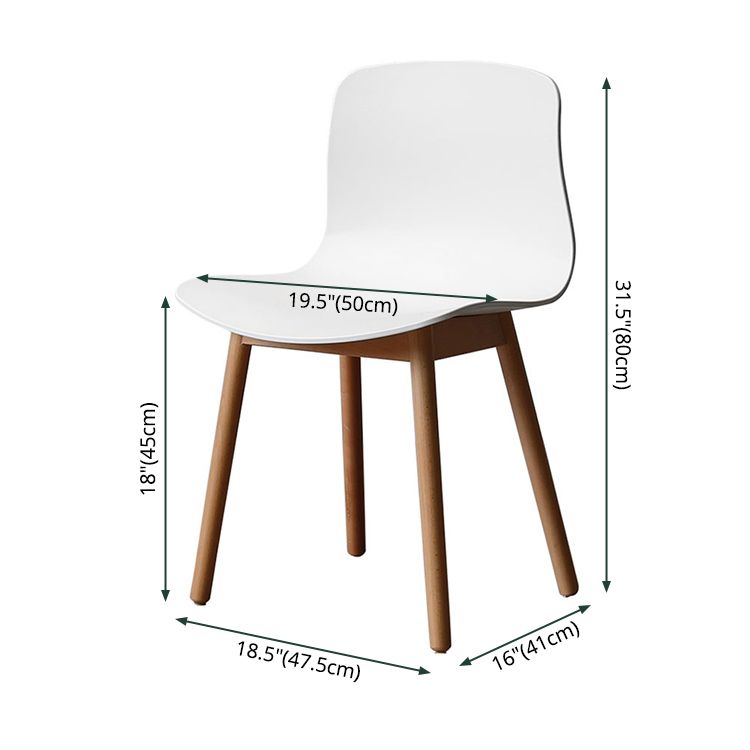 Chaises latérales arrière solides de salle à manger de cuisine de chaise en bois de hêtre de style moderne
