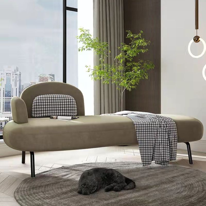 Scandinavian Chaise Lounge Couch Solid Color Chaise Lounge for Bedroom