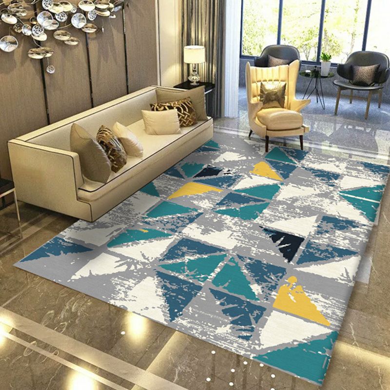 Minimalistisch marmeren effect tapijt polyester tapijt tapijt niet-slip achterste backing gebied tapijt voor huizendecoratie