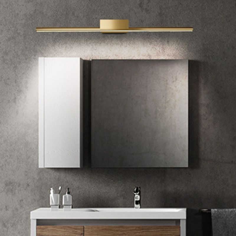Luces de pared de tocador lineal Simplicidad posmoderna Disparo de pared acrílico para baño