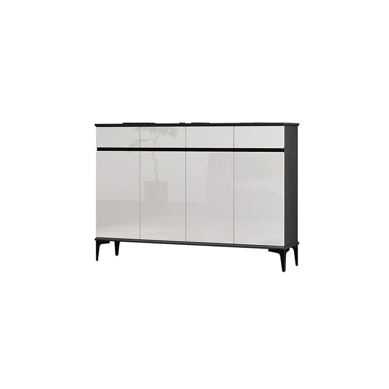 Modern Simple 39.4" Tall Cabinet 2/34 - Drawer Gray and Black Storage Cabinet