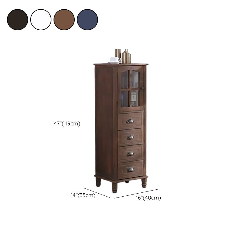 13.65-inch Width Coastal Storage Chest Dresser Solid Wood Storage Chest