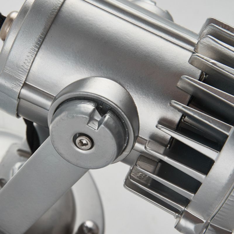 Silver Modern Metal Wall Sconce Cylinder Shape Wall Light with Glass Shade for Living Room