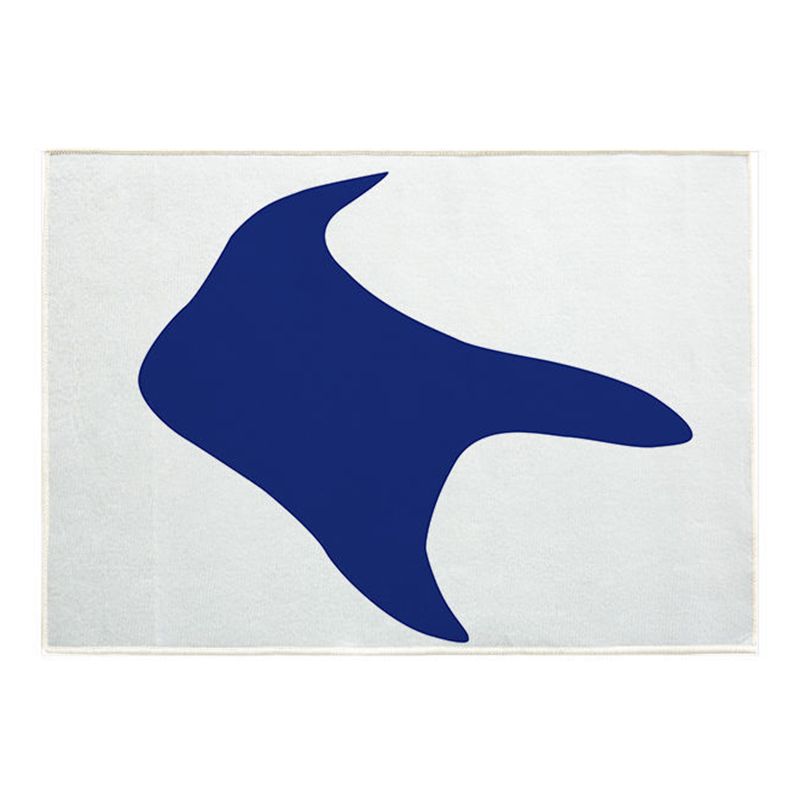 Wit modern tapijt polyester patroon tapijt wasbaar binnenvleedig voor salon