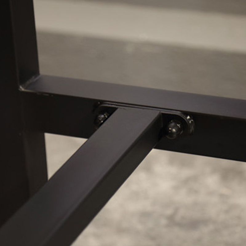 Brown Solid Wood Bar Table Industrial Dining Table for Kitchen Living Room