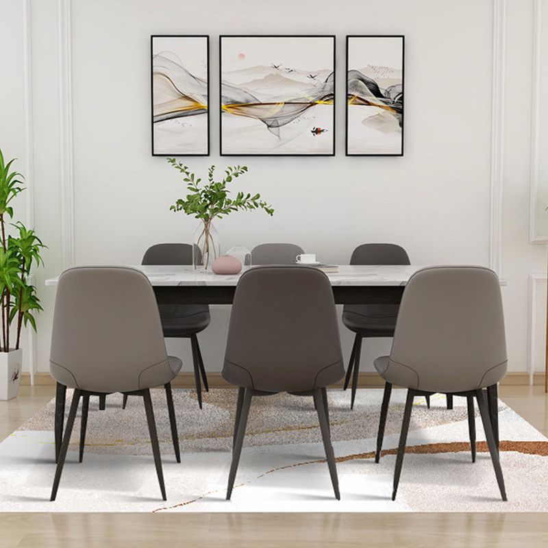 Grey Modern Carpet Polyester Graphic Carpet Stain Resistant Carpet for Drawing Room