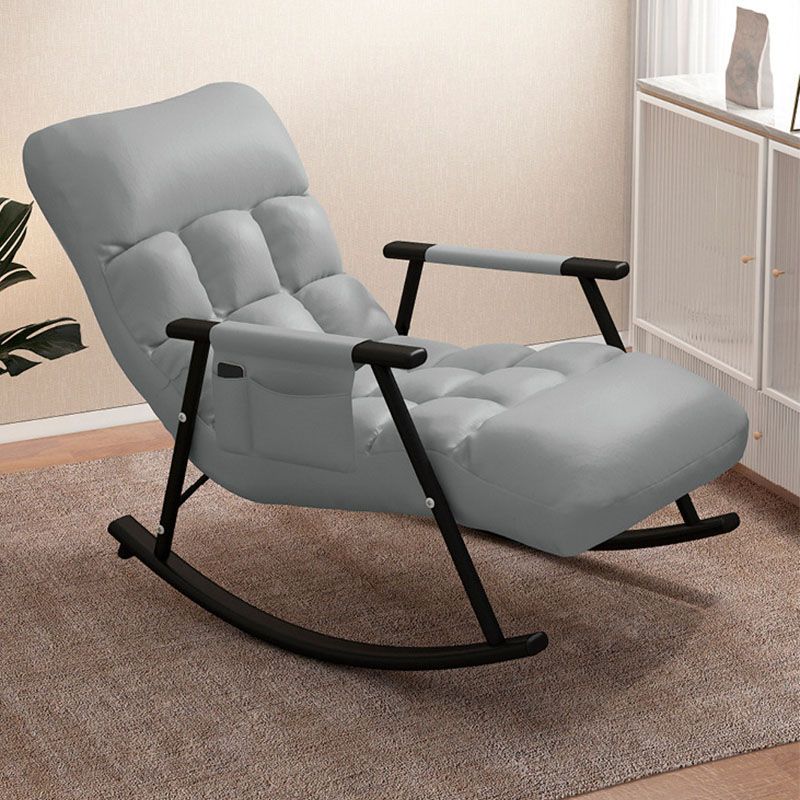 Contemporary Style Sofa Rocking Chair Single Indoor Rocking Chair with Cushion