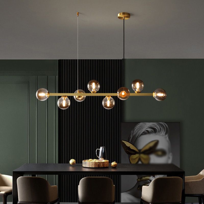Contemporary Island Light Glass Hanging Light for Dining Room