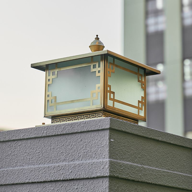 Household LED Pillar Lamp Modern Solar Lighting Fixture for Garden