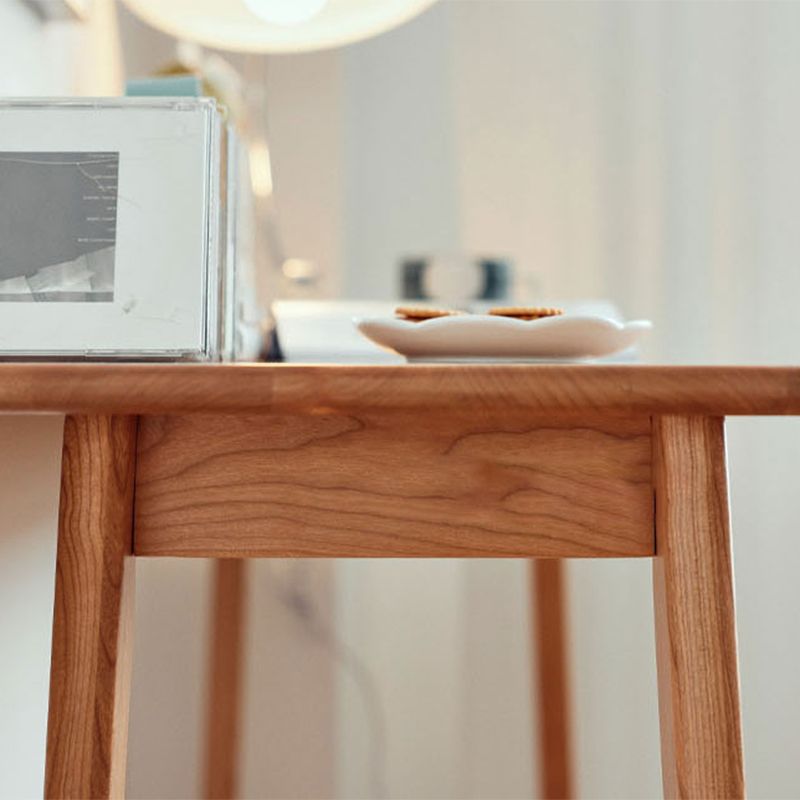 Modern Rectangle Solid Wood Bar Height Pub Table for Dining Room