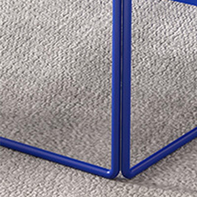 Frame Metal Rectangular Mid-Century Modern Single Coffee Table