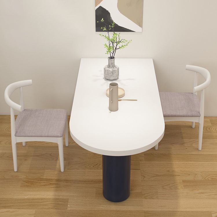 Table à forme libre contemporaine en bois massif table en bois massif pour salle à manger