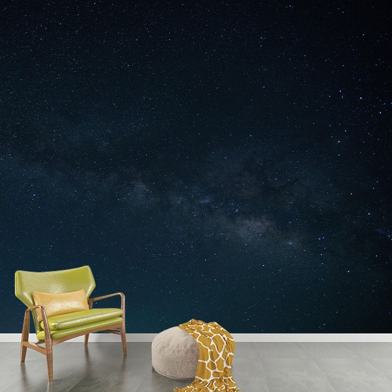 Mildew Resistant Wall Cosmic Galaxy Wallpaper Sleeping Room Wall Mural