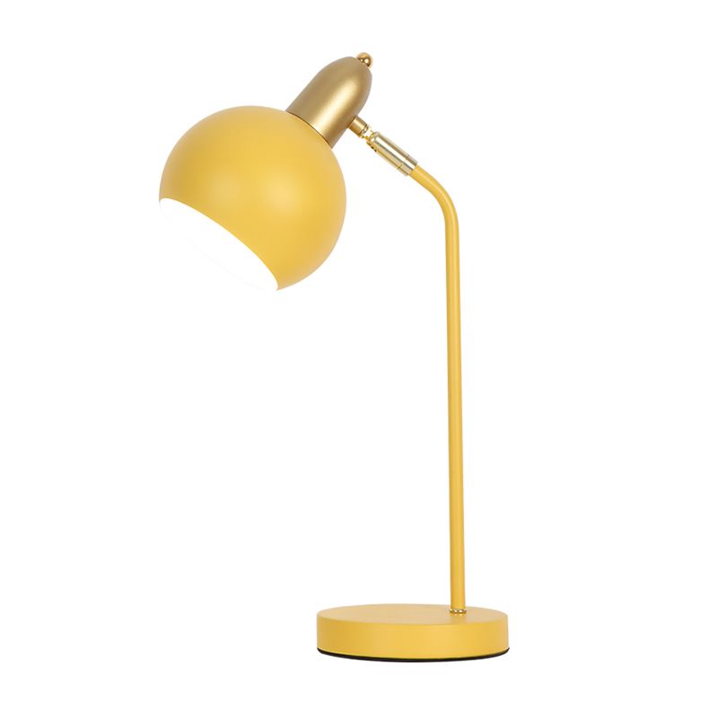Lampade da comodino dal design in stile amaretto Luci da comodino a cupola a 1 luce con paralume in metallo