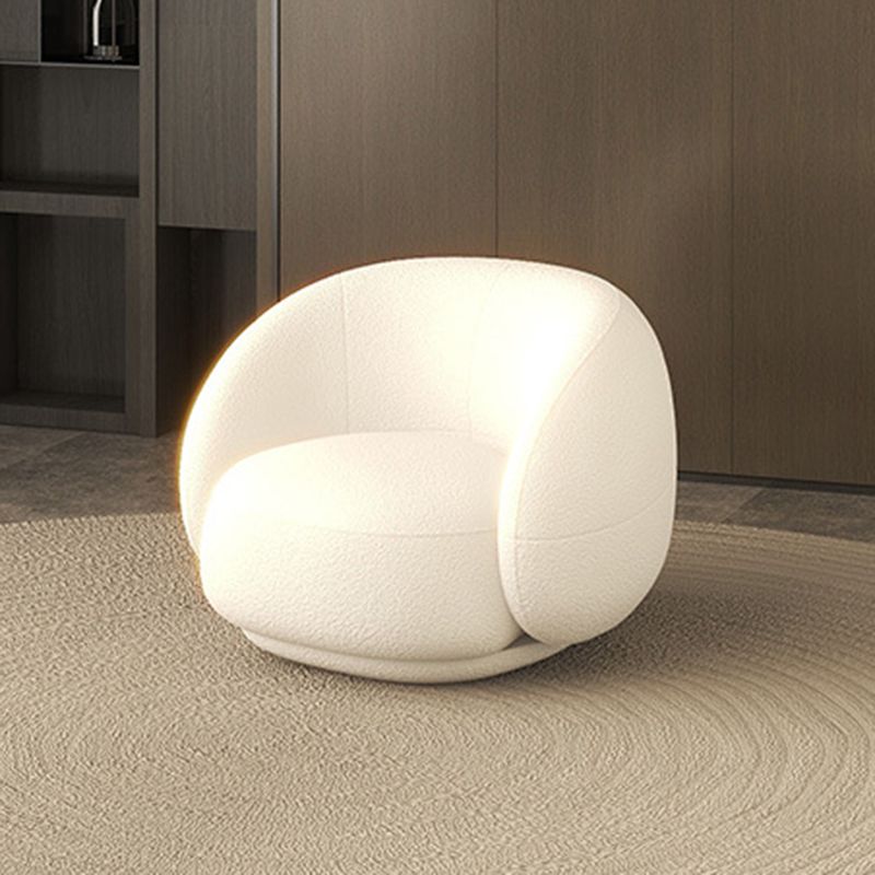 23.62 Inch Tall Contemporary Curved Sloped Sofa for Living Room