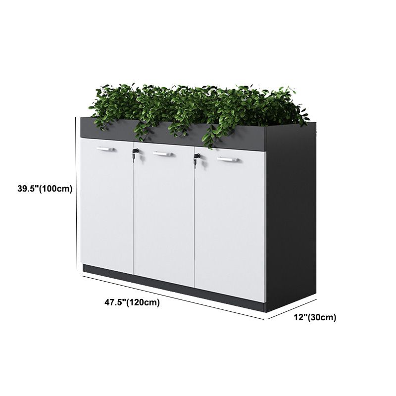 11.8"W Wood Bookshelf with Geometric Multi Layers Bookcase in Dark Taupe (without Plant)