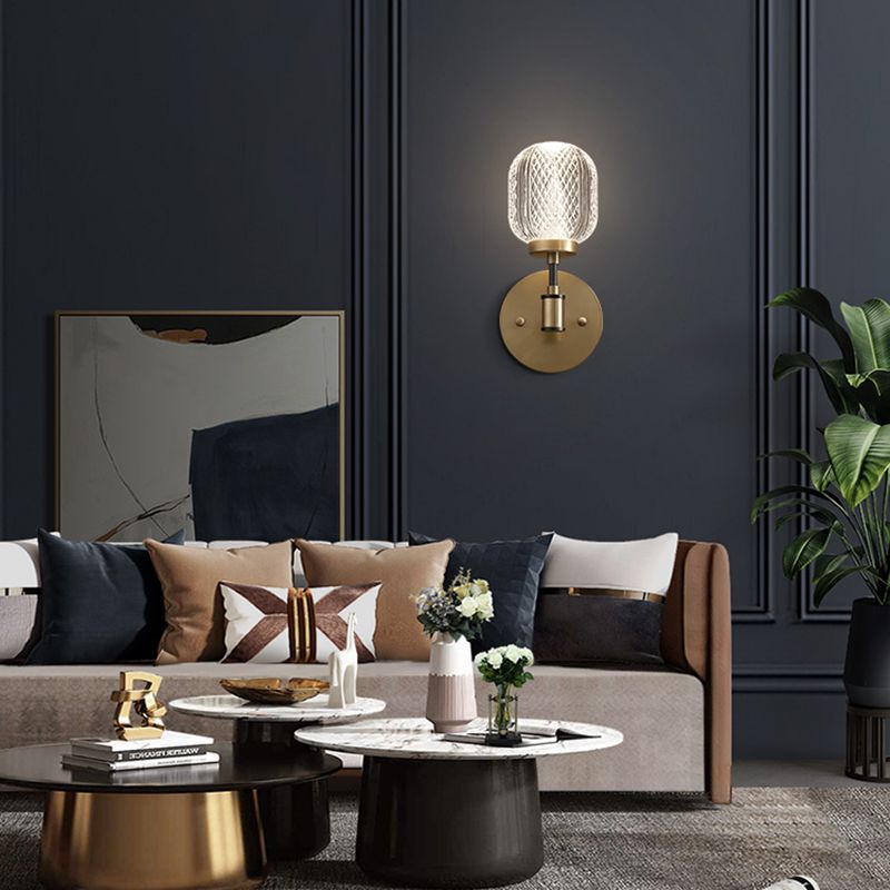 Lámpara de montaje de pared de la esfera moderna 1 Light Wall Donce para sala de estar