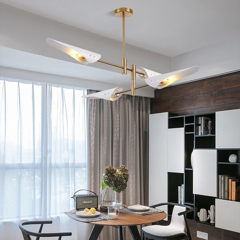 Metal de black metal moderno accesorios de iluminación de sputnik luces colgantes para sala de estar