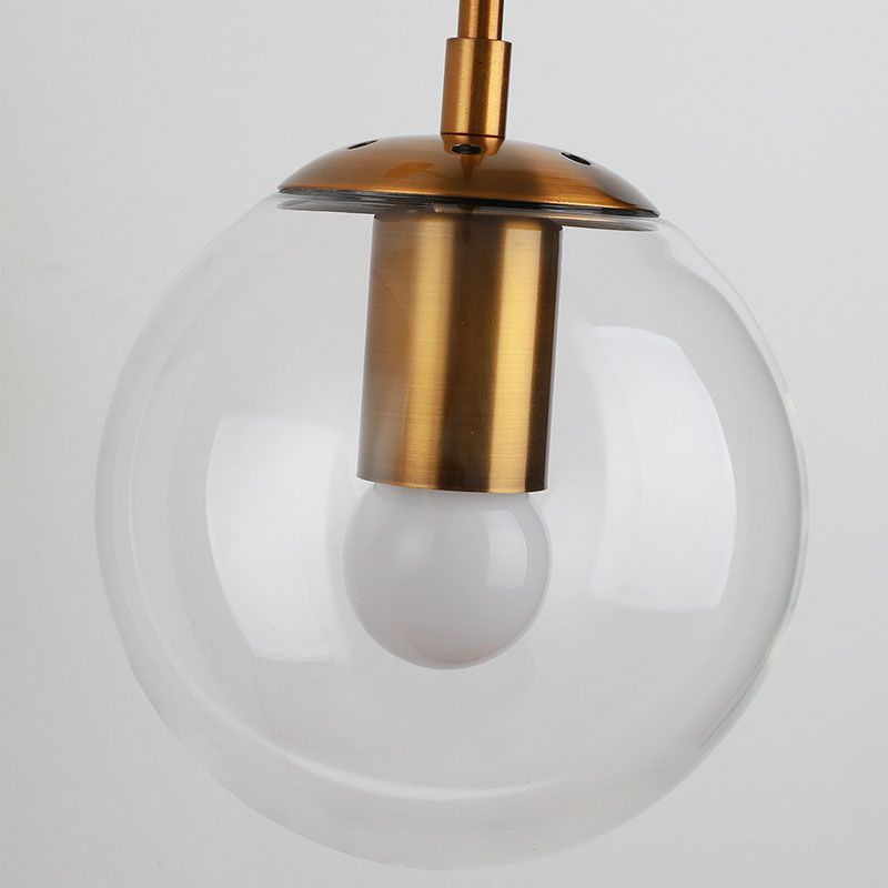 Modern Wall Lamp Household Wall Mount Lighting in Glass Ball Shade for Sitting Room