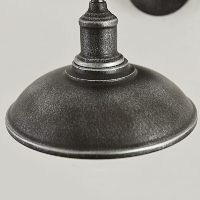 1 Light Metal Wall Mounted Light Fixture Antique Dome Wall Hanging Lights for Hall And Foyer