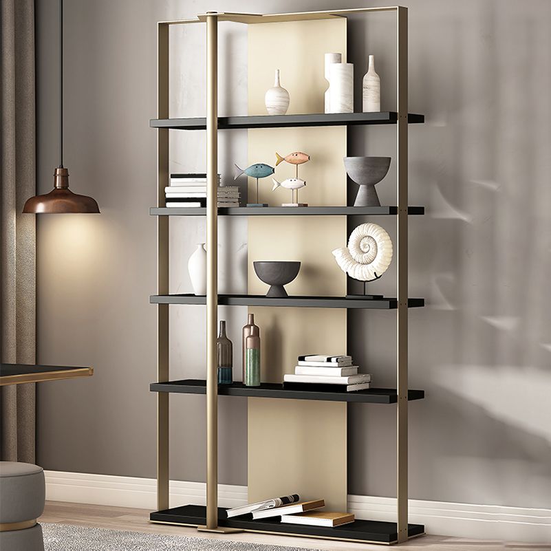 Glam Open Back Shelf Bookcase Metal Book Shelf for Study Room
