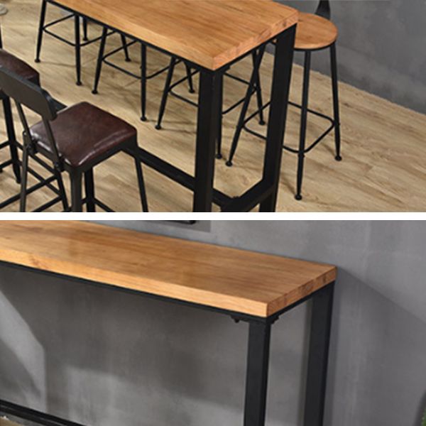 Industrial Table and Stool Set 1/5/9 Pcs Iron Frame Bar Table and Stools