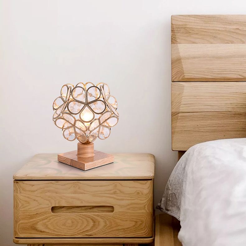 Blumenglas Nachttischlampe Tiffany-Nachttisch-Lampe für Schlafzimmer