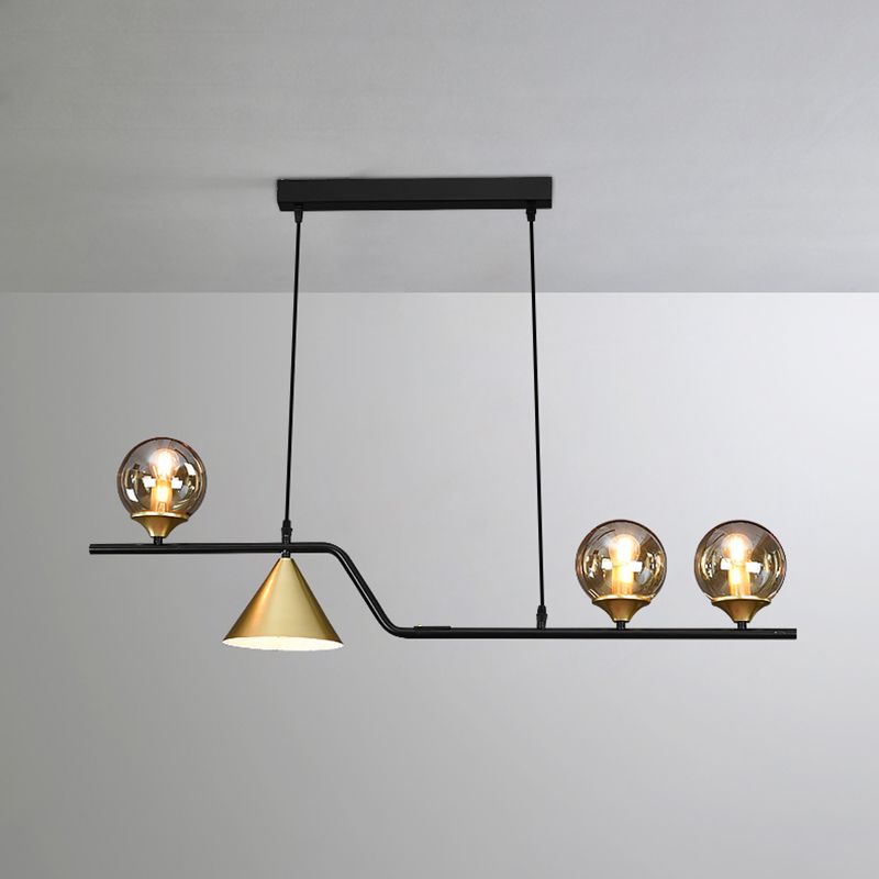 Nordic Pendant Light Modern Glass Shade Chandelier Lampe pour salle à manger