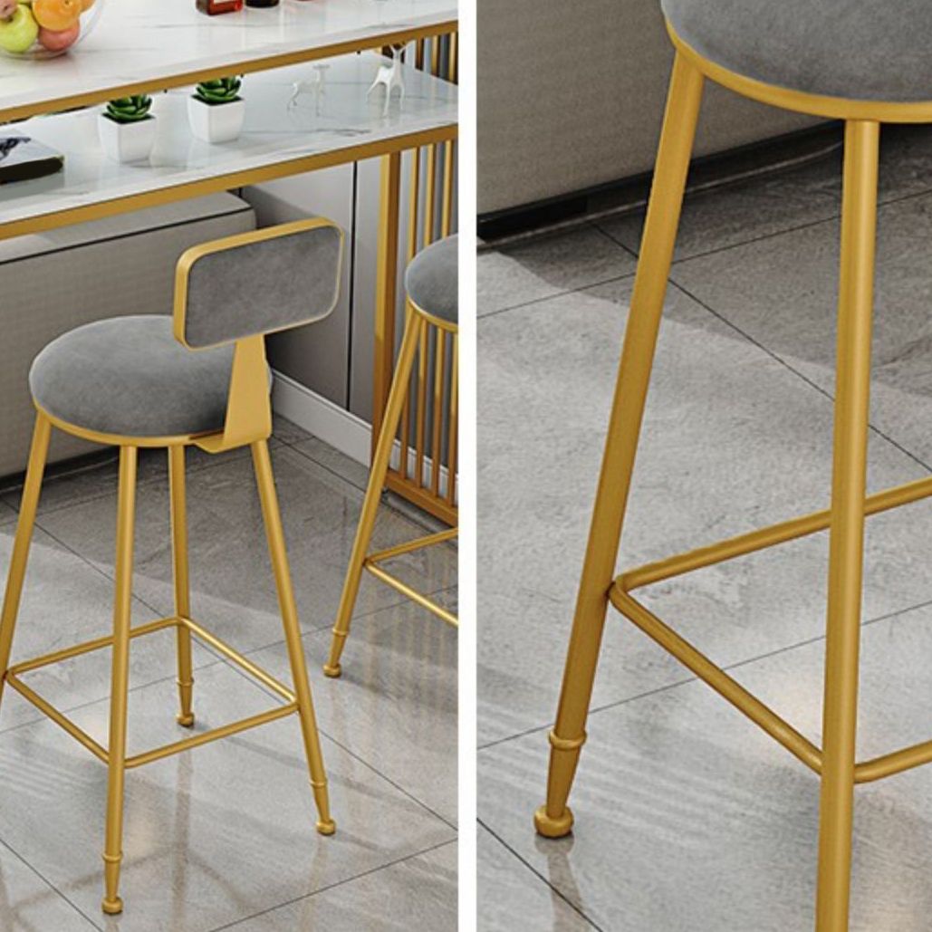 Rectangle Bar Pub Table Set 1/3/4/5 Pcs Metal and Wood Bar Table and Upholstered Stools