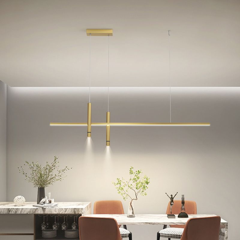 Linear Modern 3 - Light Kitchen Island Fixture Interior LED Ceiling Pendant Lighting