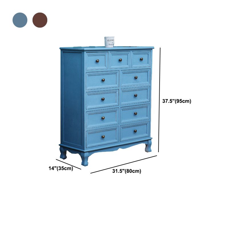 Traditional Style Storage Chest Bedroom Solid Wood Storage Chest Dresser with Drawers