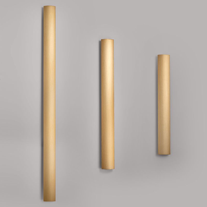 Linear Shape Metal Wall Light Modern Style 1-Light Wall Mounted Lighting