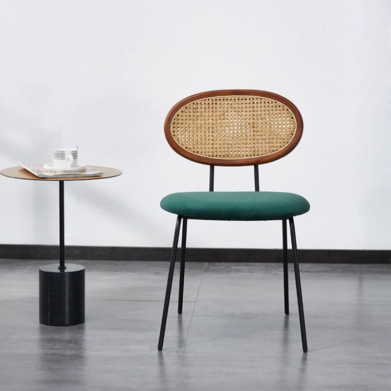 Fabric Dining Chairs Industrial Style Open Back Dining Side Chair