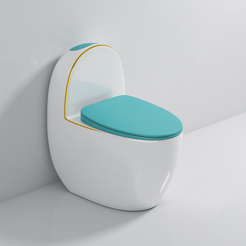 Polished Finish Floor Mounted Toilet Siphon Jet Modern Toilet Bowl