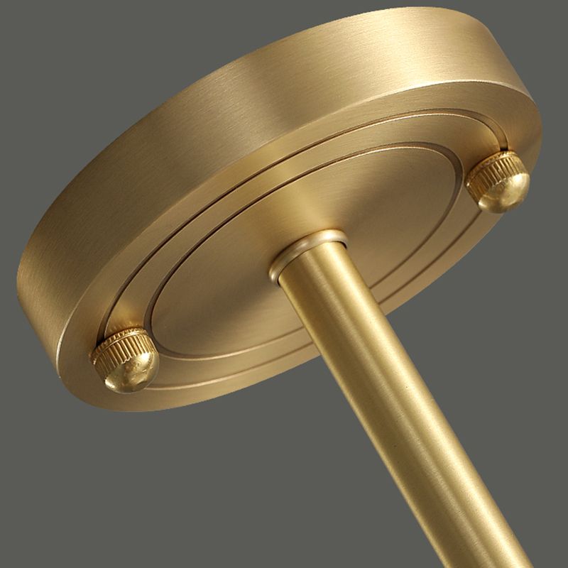 Lampadella in ottone in ottone in stile post-moderno in metallo + glass sfera di stile molecolare accompagnamento in oro