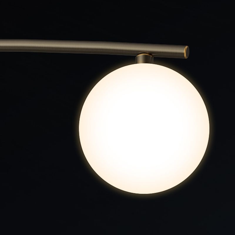 New Modern Glass Semi Flush Light Fixtures Bedroom Starburst Flush Mount Light with Shape