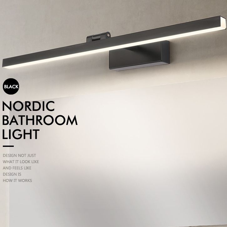 Nordic Style Simplicity Waterproof Vanity Light Rotatable Acrylic Liner LED Mirror Light for Washroom
