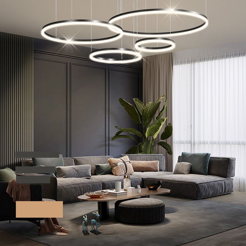 Zeitgenössische mehrschichtige verstellbare Anhängerbeleuchtung für den Lebensraum im Wohnzimmer