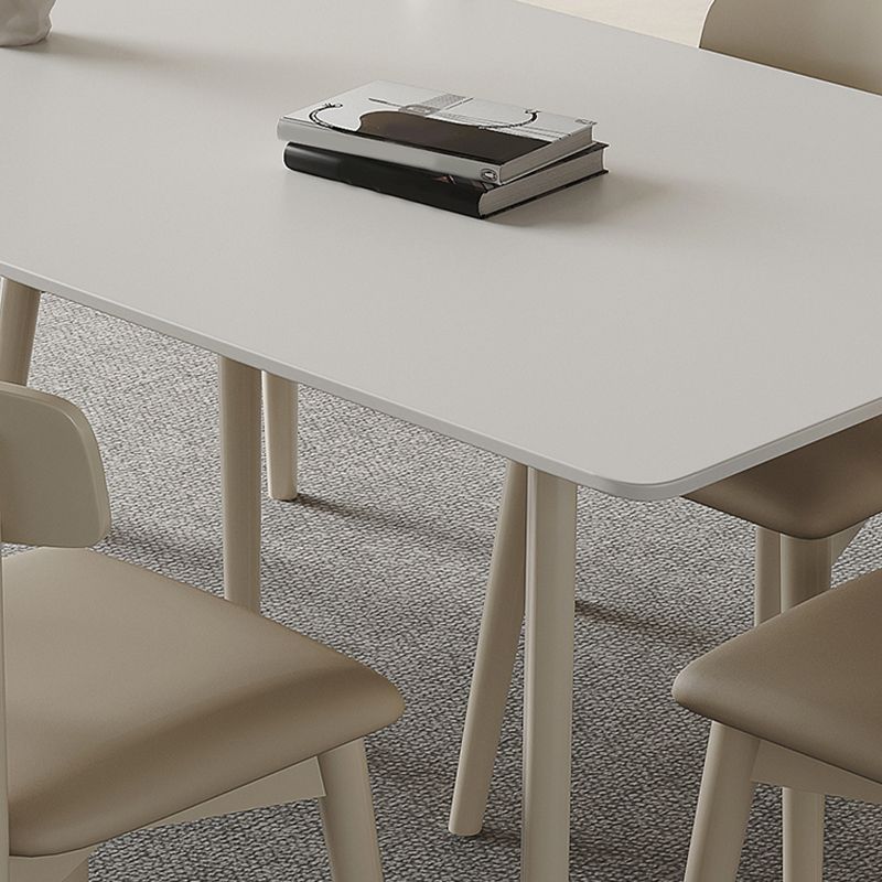 Contemporary 1/2/5/7 Pieces Dining Set Rectangle Stone Dining Table Set for Kitchen