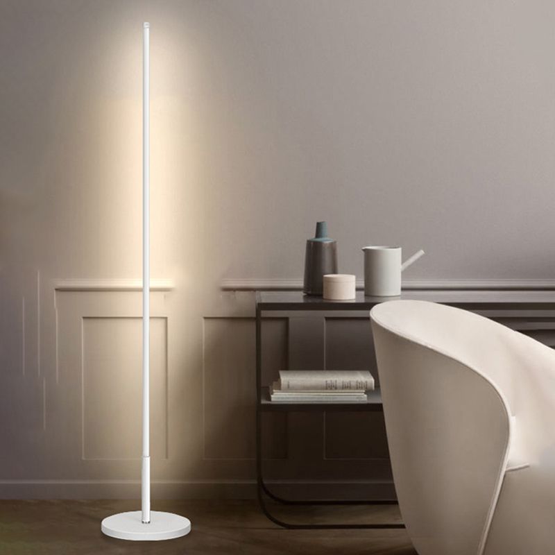 Nordic Strip Floor Lamp Metal 55" High LED Floor Light for Living Room