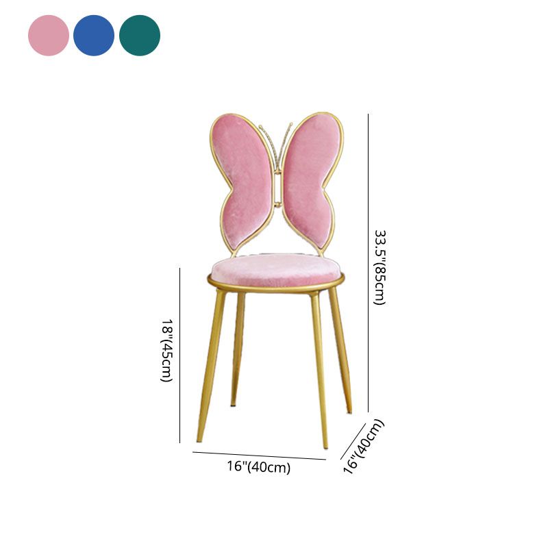 Chaises latérales de salle à manger à dos ouvert de style scandinave Chaises latérales tapissées