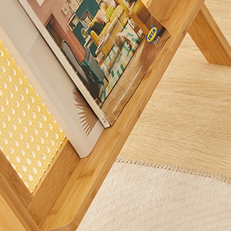 14" Wide Contemporary Corner Table Clear Rectangular Side Table