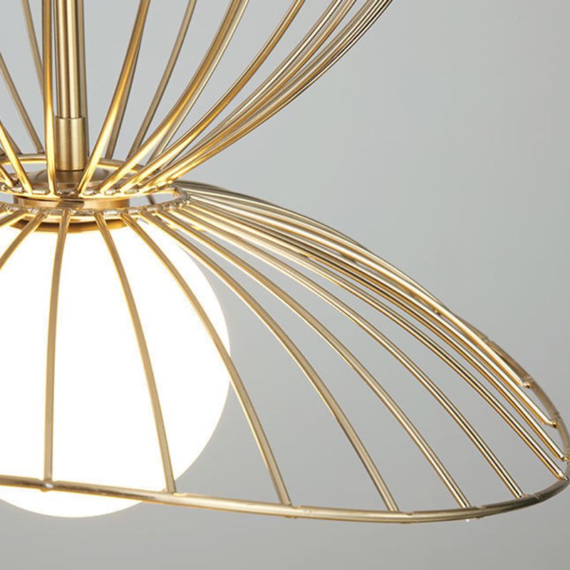 Drahtkäfig Esszimmer Anhänger Leuchte Leuchten Loft Style Metal 1-Light Drop Lampe