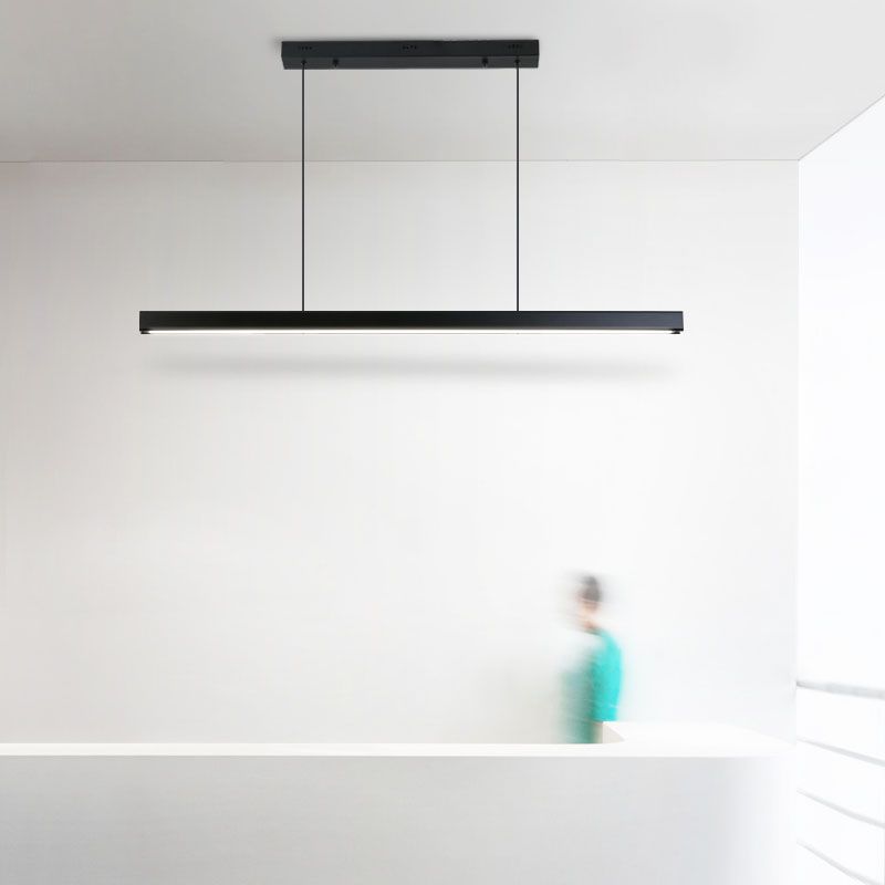 Luci a sospensione moderna contemporanea per l'illuminazione dell'isola lineare dell'isola della cucina
