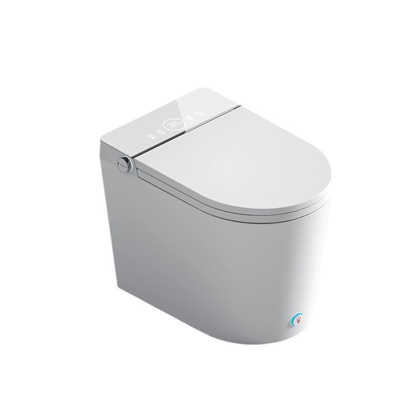Contemporary Floor Mount Toilet Heated Seat Included Urine Toilet for Washroom
