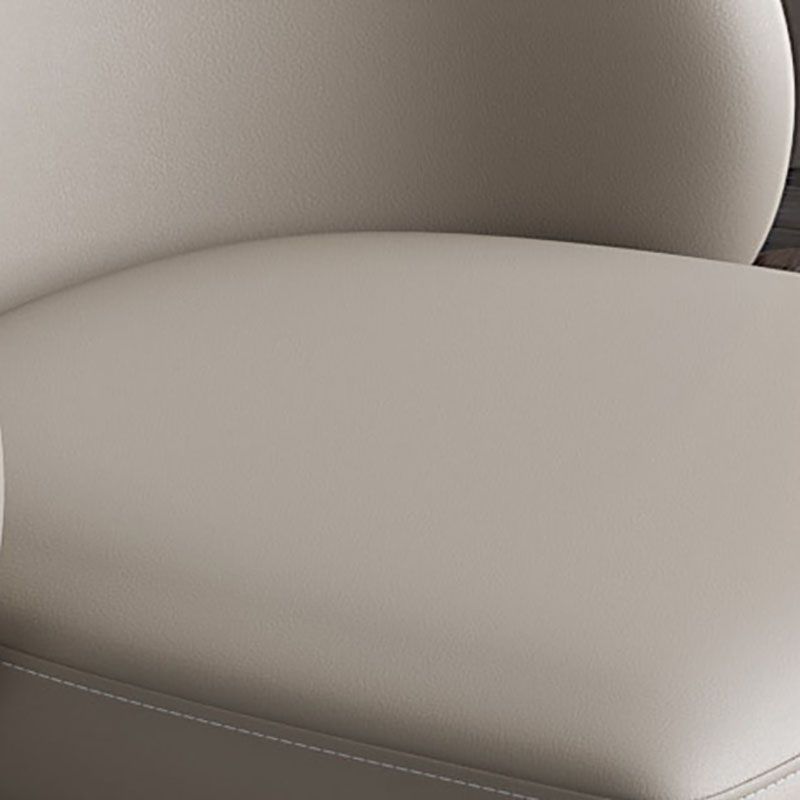 Contemporary Style Dining Chair Armless Chair with Metal Legs